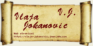 Vlaja Jokanović vizit kartica